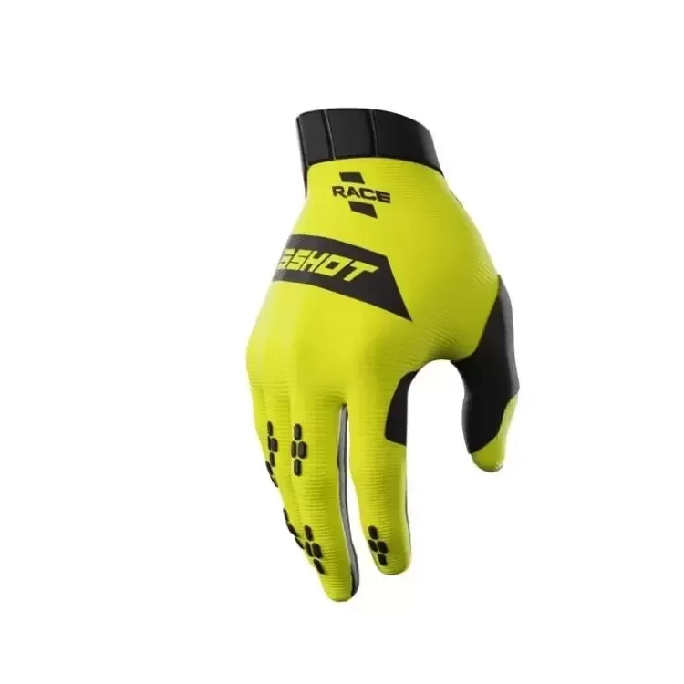 Gants SHOT RACE KID Neon Yellow (taille: 12-13 )